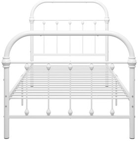 Estrutura de cama 100x200 cm metal branco