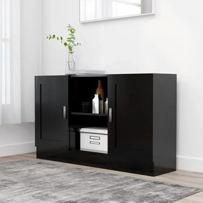 802778 vidaXL Aparador 120x30,5x70 cm contraplacado preto