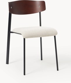 Cadeira estofada em madeira de carvalho Nadia