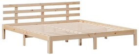 Cama com estante sem colchão 180x200 cm pinho maciço