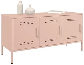 Móvel de TV 100,5x39x50,5 cm aço rosa