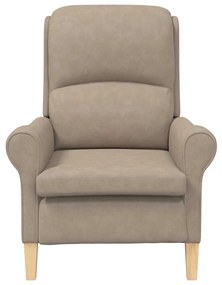 Cadeira de Braço Taupe 52 cm em microfibra