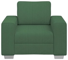 Poltrona 60 cm tecido corduroy verde selva
