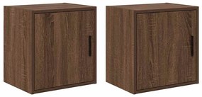 vidaXL Armários de parede para garagem 2pcs derivados de madeira