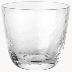 Mouth-Blown Tumblers Hammered, Set of 4