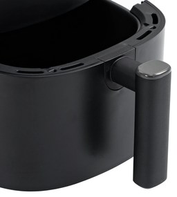 HOMCOM Fritadeira sem Óleo 3L Fritadeira de Ar Quente 1300W com 12 Programas Tela LED Tátil Temporizador Temperatura Ajustável e Cesta Antiaderente 29,5x23,8x30,3cm Preto