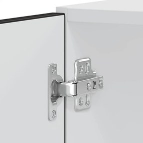 Armários forno 2 pcs Lucca derivados de madeira preto