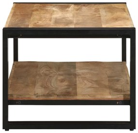 Mesa de centro 90x50x38 cm madeira de mangueira áspera maciça