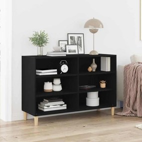 Buffet vidaXL Preto Carvalho 103,5x35x70 cm Madeira de Engenharia