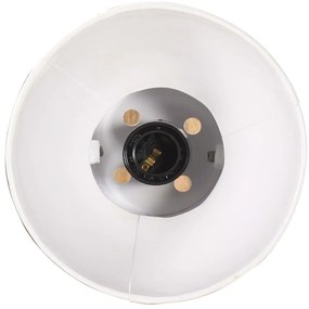 Candeeiro de parede redondo estilo industrial E27 branco