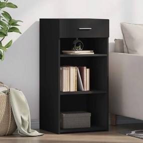 vidaXL Aparador 45x42,5x93 cm derivados de madeira preto