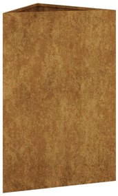 Vaso/floreira de jardim 50x43x75 cm aço corten