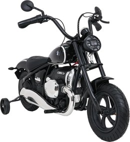 Mota elétrica para crianças 24V BMW R18, Rodas	ar bombeado Preta
