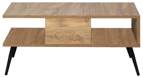 Mesa de Centro Bukle – Pinho Atlântico Preto – 90x40x50 cm