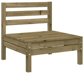 Sofás s/ apoios braços p/ jardim 4 pcs madeira pinho impregnada