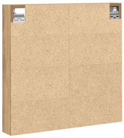 Armário Vitrine vidaXL Carvalho Artisan 60x8,5x58 cm Madeira Engenhari