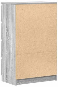 Aparador 60x35x98,5 cm madeira processada cor cinzento sonoma