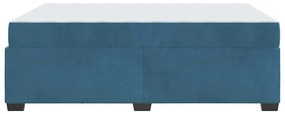 Estrutura da Cama Outros Azul escuro 160 x 200 cm Veludo