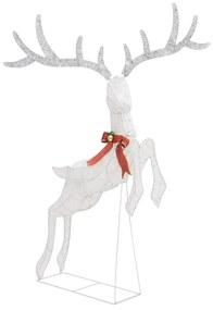 Rena voadora Natal decorativa 120 luzes LED branco frio branco