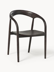 Cadeira de jantar em madeira de freixo com braços Camille