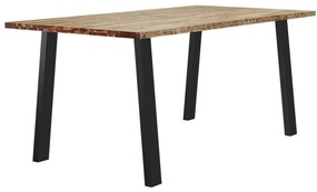 Mesa de jantar 150x90x75 cm madeira de acácia maciça