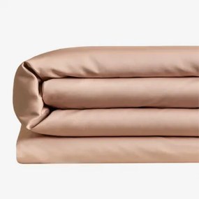Capa De Edredom De Cetim Sampras 300 Fios Cor-de-rosa Avelã & Cama 150/160cm (240 X 220 Cm) - Sklum