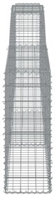Cesto gabião arqueado 400x30x80/100 cm ferro galvanizado