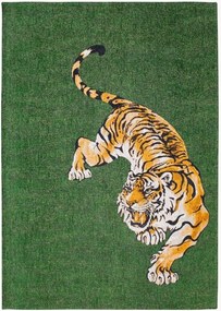Tapete lavável em jacquard para interior e exterior Tiger