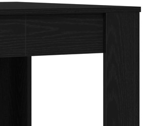 Mesa de Jantar vidaXL Preta de Carvalho 140x74,5x76 cm em Madeira Reco