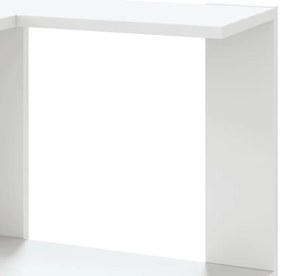 Estante canto 5 prateleiras 50x50x179 cm deriv. madeira branco