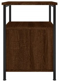 Mesa cabeceira 34x35,5x50cm derivados madeira carvalho castanho