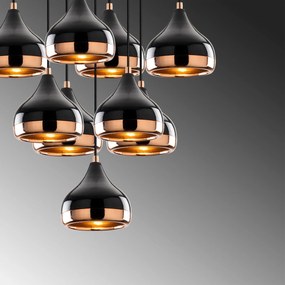 Chandelier Yildo – Preto – 63 x 63 cm