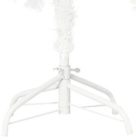 Árvore Natal artificial pré-iluminada c/ bolas 210 cm branco