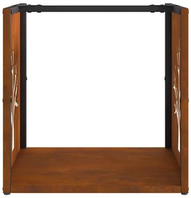 Rack Lenha 40x40x40 cm aço resistente às intempéries