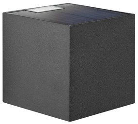 Candeeiro de Parede Exterior Preto Incl. LED 2-Luzes IP65 Solar - Charlene Moderno