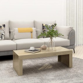 vidaXL Mesa de centro 110x50x35cm contraplacado carvalho sonoma