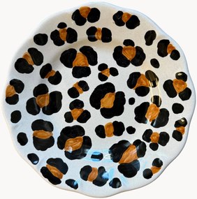 Prato para bolos artesanal Leopardo