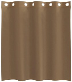 Cortinas de voile com ilhós 2 pcs castanho-claro