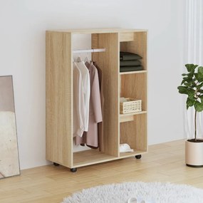 808516 vidaXL Roupeiro 80x40x110 cm contraplacado carvalho sonoma