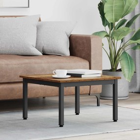 vidaXL Mesa de centro Madeira antiga 60 x 60 x 36 cm