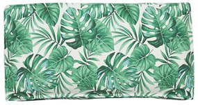 Almofada de pallet para assento e costa, estampa de folhas 120x60x12 c
