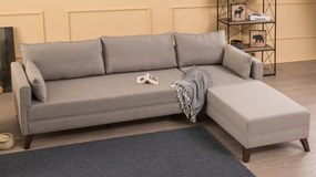Sofá de Canto Bella – Creme – 275 cm x 85 cm x 165 cm