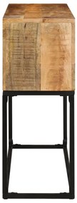 Mesa consola 120x30x75 cm madeira de mangueira áspera