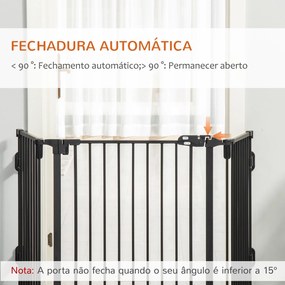 PawHut Barreira de Segurança para Cães Barreira para Cães Dobrável Bar