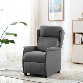 Cadeira de Massagem em Tecido Cinza Claro