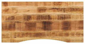 Tampo de mesa com curva 120x50x2,5 cm mangueira áspera maciça