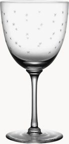 Copos de vinho em cristal artesanal Stars, conjunto de 4