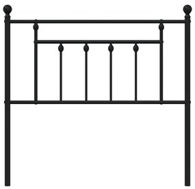 Cabeceira de cama 90 cm metal preto