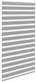 Estore de rolo 120 x 230 cm, linhas de zebra / Cinza