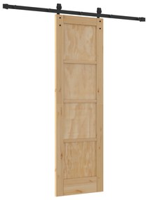 Porta Deslizante vidaXL com Conjunto de Ferragens 61x198.5 cm Madeira